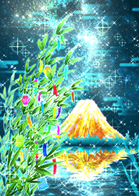 Golden Fuji and the Tanabata Festival