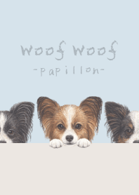 Woof Woof - Papillon - PASTEL BLUE