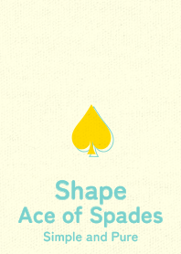Shape spades  yellow