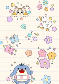 Draw pictures in a notebook