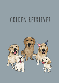 goldenretriever1 - dusty blue