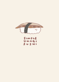 simple Eel sushi beige