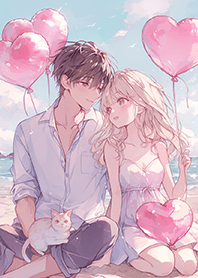 ⭐️戀人和貓咪的夢幻海灘❤️