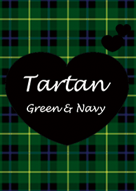 タータンチェック Green & Navy