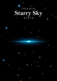 Starry Sky -CYAN BLUE STAR-
