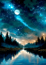 Beautiful starry night view#1409