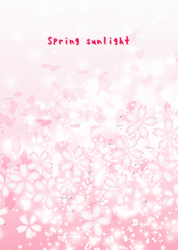 春天的光 - 粉红色的花 -