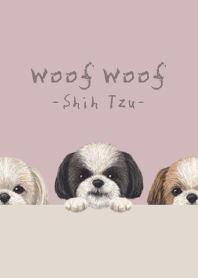 Woof Woof - Shih Tzu - DAWN PINK