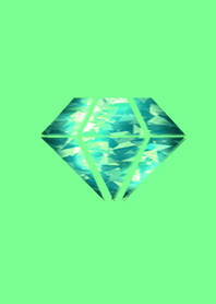 Gold fortune green diamond