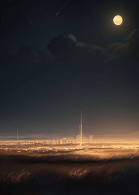 Night appearance background 5BcB44