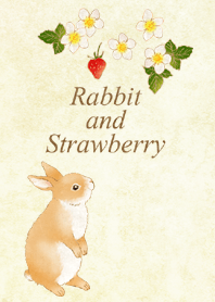 Rabbit and Strawberry (pale color)