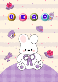pastel purple bear