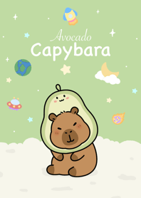 คาปิบาร่า อะโวคาโด สีเขียว