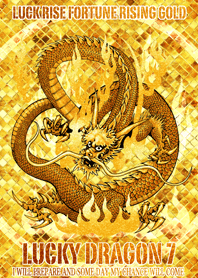 Rising Gold Lucky Dragon 7 Line Theme Line Store