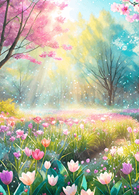 Beautiful real scenery(Spring-722)