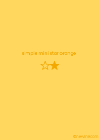 simple mini star orange