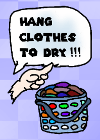 hang clothes to dry