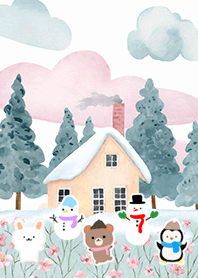 Kawaii scandinavian style(Winter-1033)