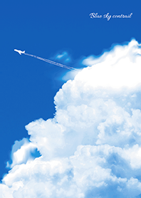 グングン運気UP☆青空と飛行機雲