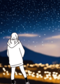 ◉オシャレ可愛い女の子◉星空2