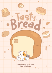 Hamster Relaxing Bread Time
