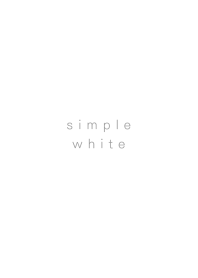 simple --white--