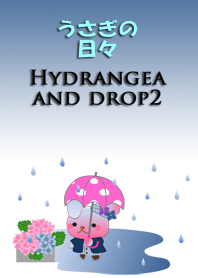 Rabbit daily<Hydrangea and drop2>