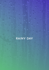 シンプル 雨 ミント パープル ホワイト