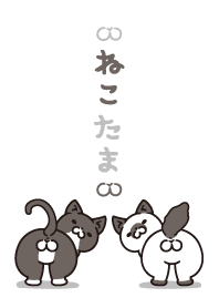 ねこたま　白黒