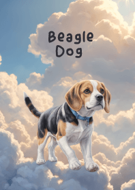 Love Beagle Dog On The Sky Theme