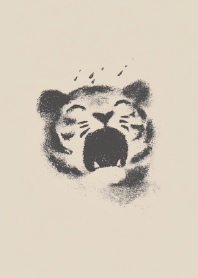 Monochromatic Tiger Sketch
