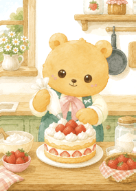 The Bear and the Strawberry Cake