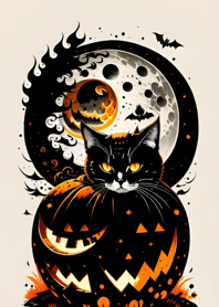 halloween cat E0880C