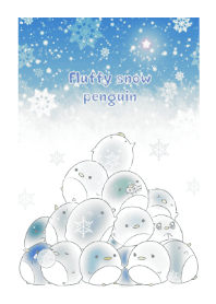 Fluffy snow penguin