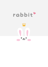 Rabbits. Crown - White