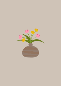 Admire small potted plants