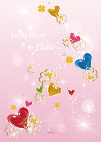 Pink : All luck UP heart & clover