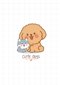 น้องหมา มินิมอล สีขาว