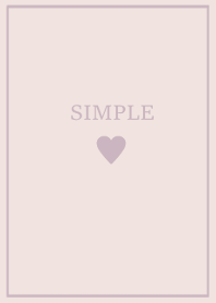 SIMPLE HEART =pink lavender=