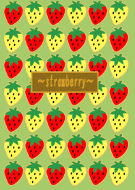 Showa retro style strawberry