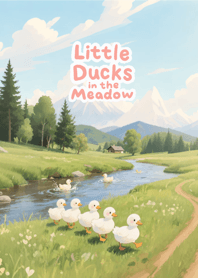 Little Ducks in the Meadow (Blue)