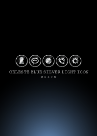 SILVER LIGHT ICON THEME -Celeste Blue-