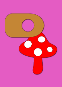 -Cute mushroom initial D-