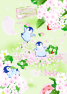 penguin5 (strawberry, cherry blossoms)