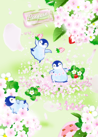 penguin5 (strawberry, cherry blossoms)