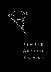 Simple axolotl black.