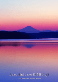 美しい湖と富士山 5