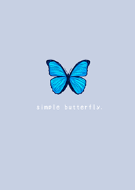 SIMPLE BUTTERFLY -青-