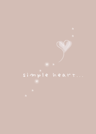 simple loose heart beige