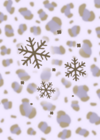 Winter leopard Pattern(Violet ver.)